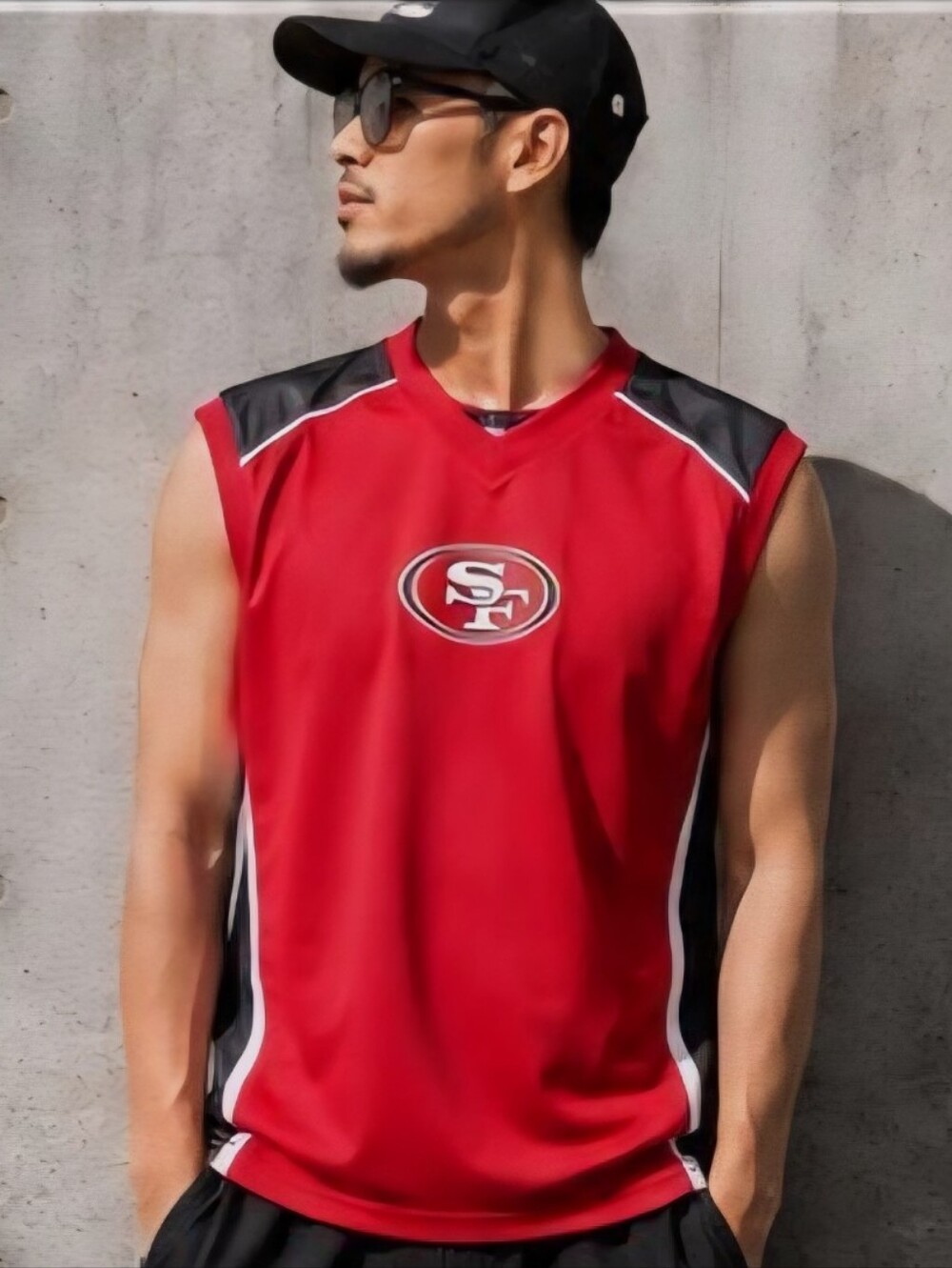Mens San Francisco 49ers Basketball Jersey Top Size Small